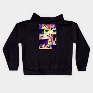 Hashira Eyes Art Kids Hoodie